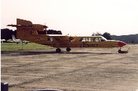 G-JOEY, or "Joey, the little yellow plane" , an Aurigny Airways Trislander.