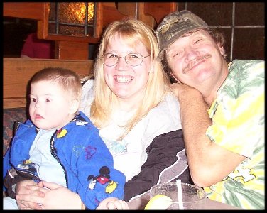 Denny, Lisa and Kalib in 2002