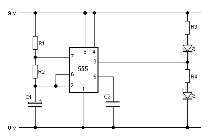 555 Tester circuit diagram