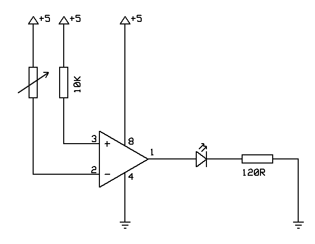 Comparator circuit diagram