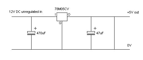 +5V Regulator schematic diagram