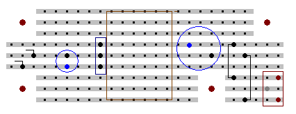 +5V Regulator Planned stripboard layout