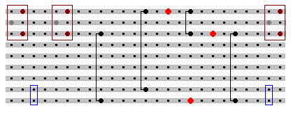 Solar Charger Stripboard layout