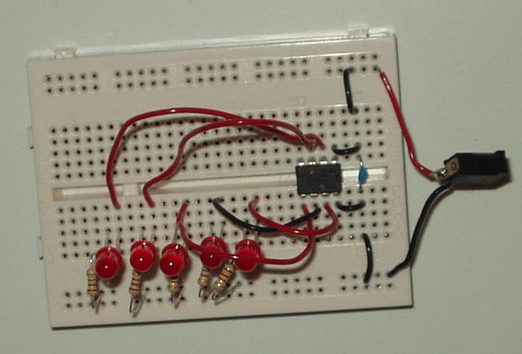 LED Sequence breadboard