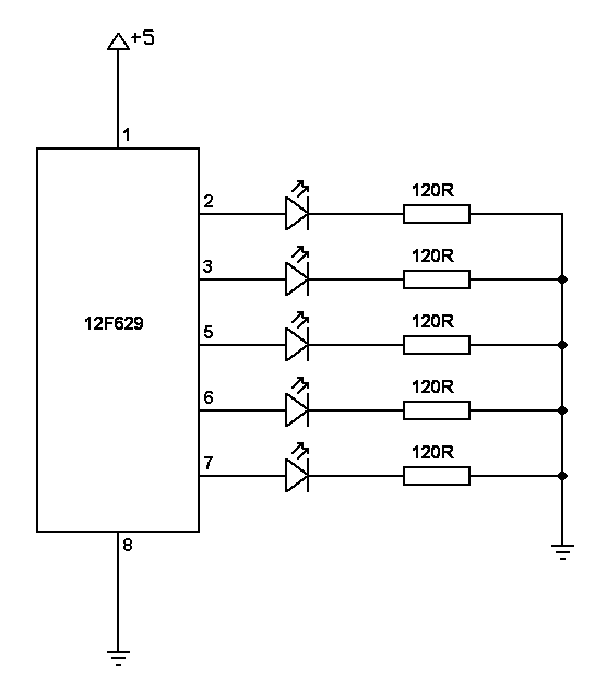 LED Sequence circuit diagram