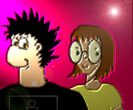 Ludo and Ludette - Caricatures of your Host and Hostess; Ludette homepage in the works, so to speak