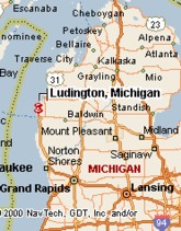 How to get to Ludington, MI