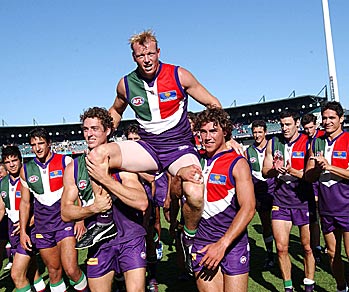 Clive Waterhouse celebrates 100 games