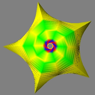 1st eigenmode of bubble with hole mesh