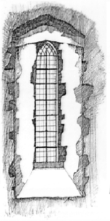 sketch of lancet window