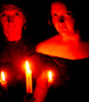 Pic of Margaret and Naomi Turner with Candles