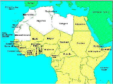 Overview Map of Maghreb Countries