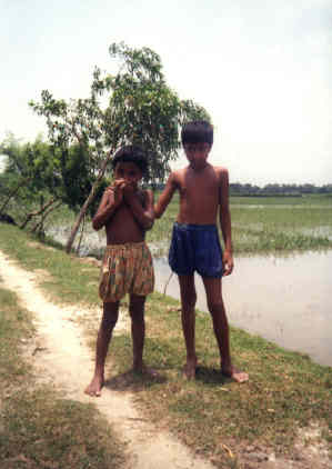 Two Bangladeshi children