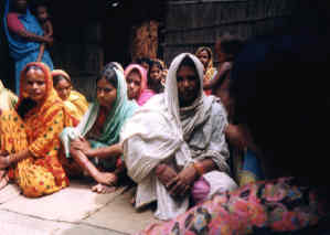 Bangladeshi women at a meeting