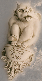 Welcome, Fiends (gargoyle photo)