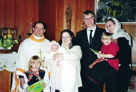 A picture taken after the baptism. I have already described who you see, but it would be nice if you could see it for yourself.