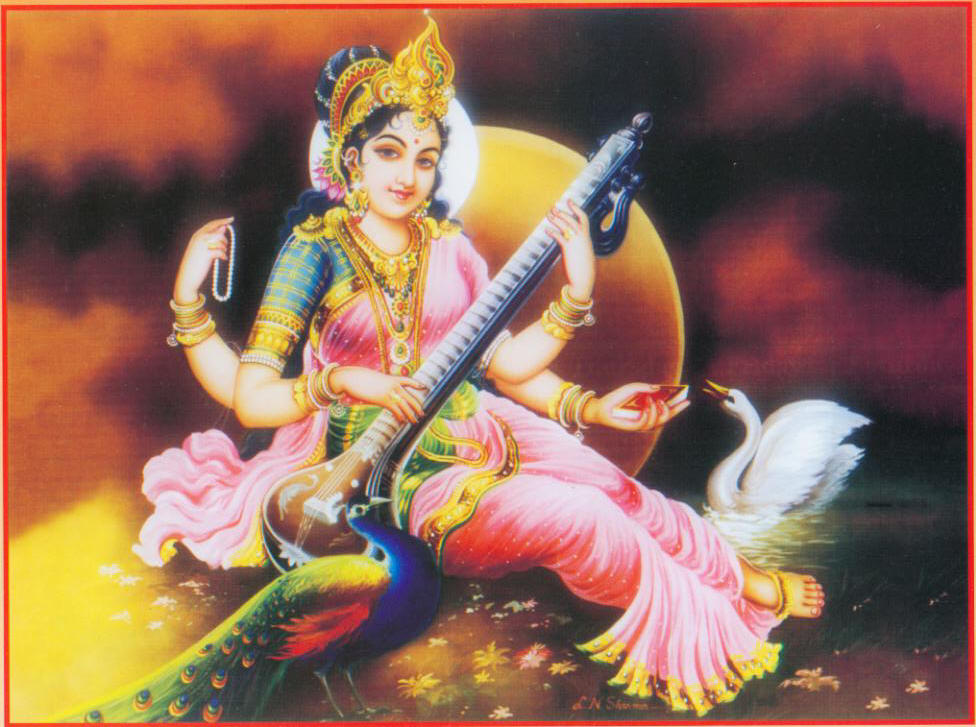 Sarasvati-peacock.jpg (128547 bytes)