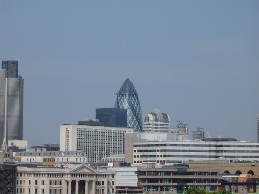 Gherkin from Tate Modern balcony