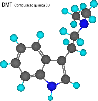 Configurao quimica 3D do DMT