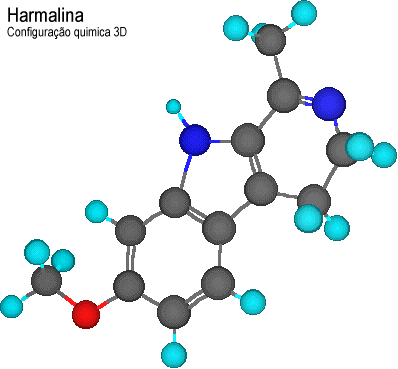 Configurao quimica 3D da harmalina