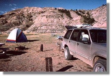 Campsite, Makoshika State Park