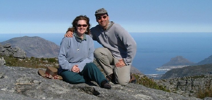 Karen & Marc atop Table Mountain, Cape Town  

(June, 2000)