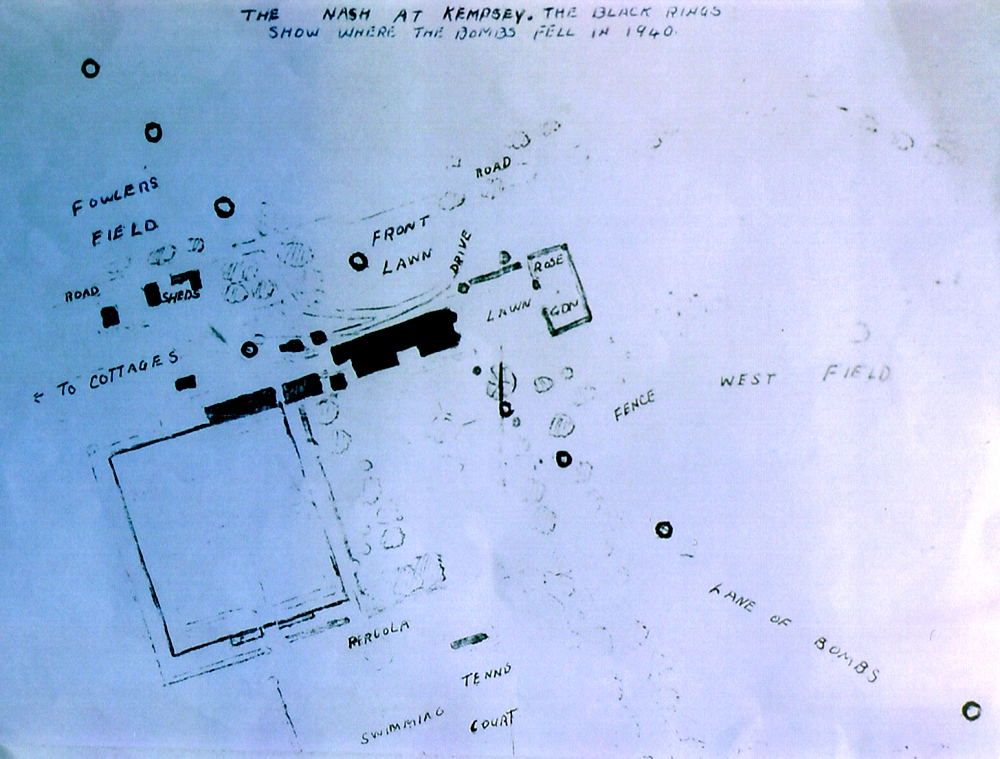 Map of the Bomb Craters at The Nash