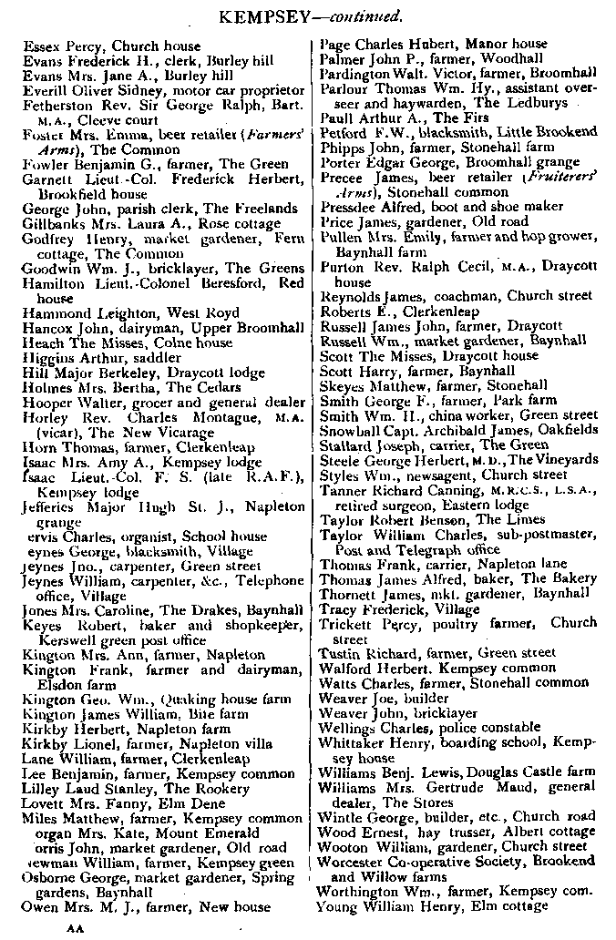 Littlebury's Directory of 1912, page 417. (43Kb.)