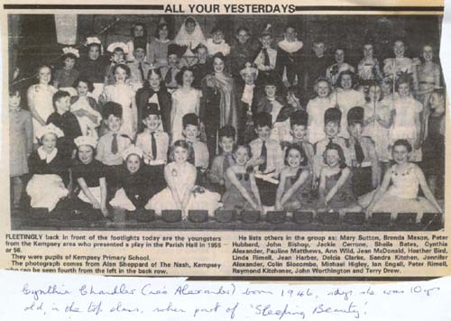 Kempsey School Play Photo 1956. Click here for a larger image (122Kb).