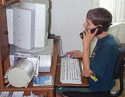 Boy at computer