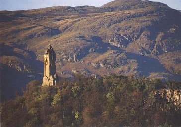 the Wallace monument on the Abbey Craig