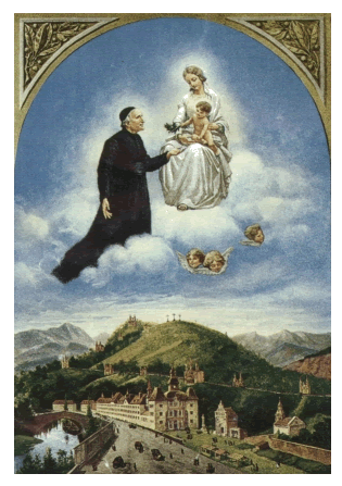 La Virgen de Betharram con San Miguel Garicoits