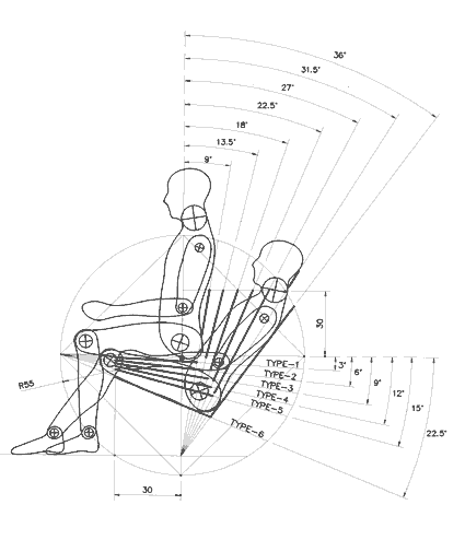 modular angles for chairs