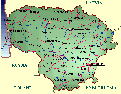kleine Karte von Litauen