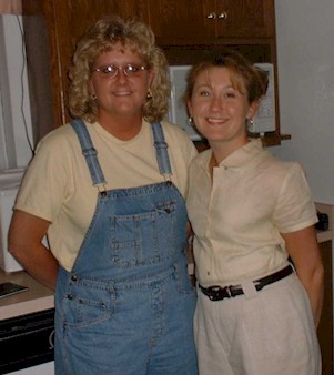 Susan and Tammy grinning for the camera.