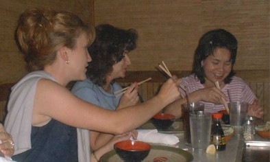 Tammy tries to show June and Christa how.