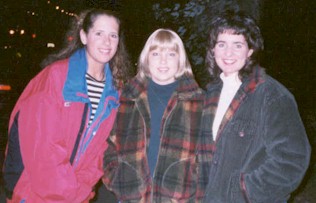 Becky, Libby and Heather hung out long into the night.