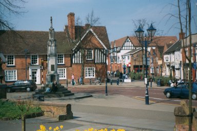 View of Solihull Town from St. Alphege's