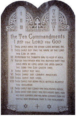 Monument to the Ten Commandments