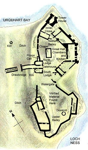 Plan of Urquhart Castle