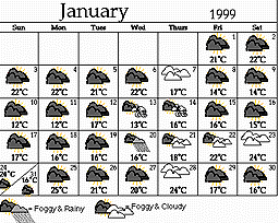 January weather report