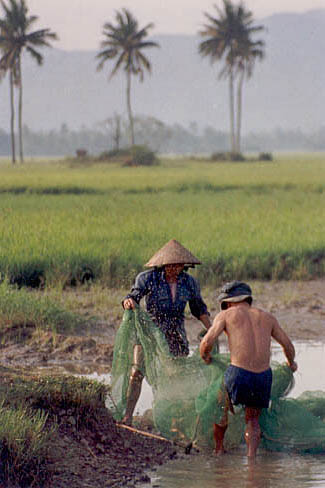 Fishermen farmers in Central Vietnam