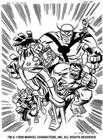 Marvel Comics' original AVENGERS-- drawn by Bruce Timm