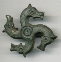 Swastika Brooch