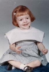 This is a picture of me in late 1967, I believe. My family members call this one the "China Doll" picture.