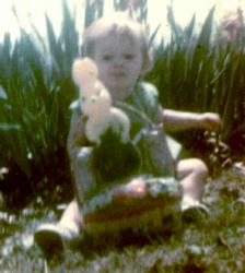 I'm about fourteen months old here.  Easter 1967.