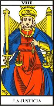 Tarot de Marsella. La Justicia