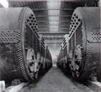 Titanic's massive boilers