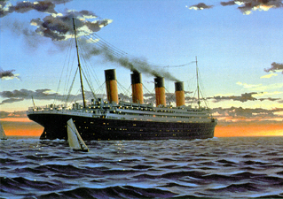 Titanic heading for a collision with destiny...