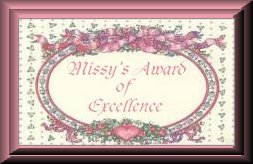 Missy's Award of Excellence